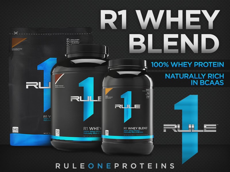 R1 Whey Blend By Rule 1 Proteins Banner