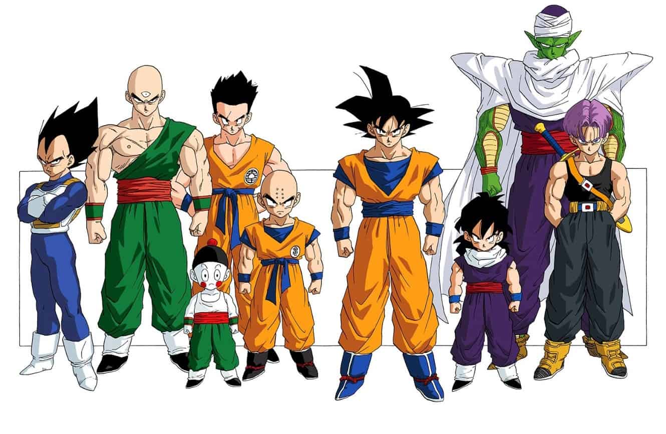 Dragon Ball Z Energy Drink All Characters