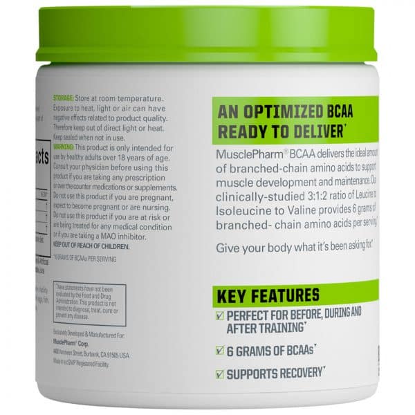 Essentials Bcaa By Muscle Pharm Information | Bodytech Supplements