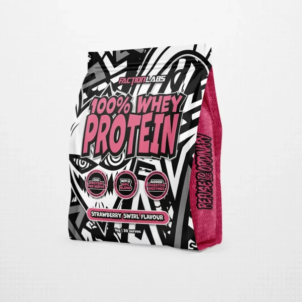 Faction Labs 100% Whey Protein-Strawberry-Swirl