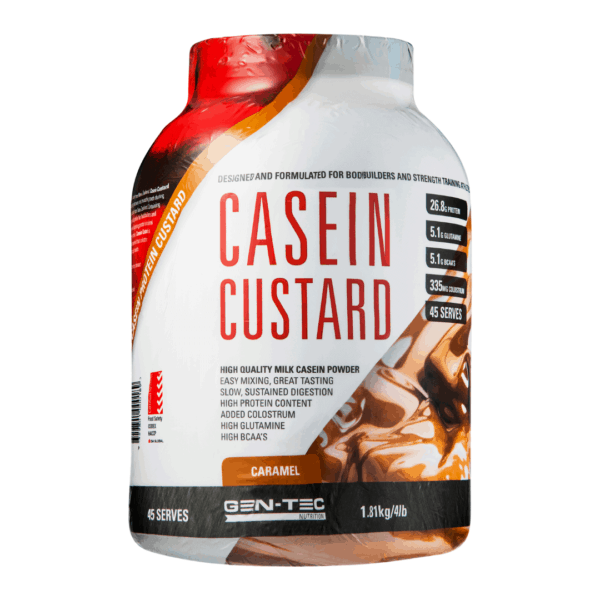 Gentec Casein Custard Caramel 1.8Kg 1 | Bodytech Supplements