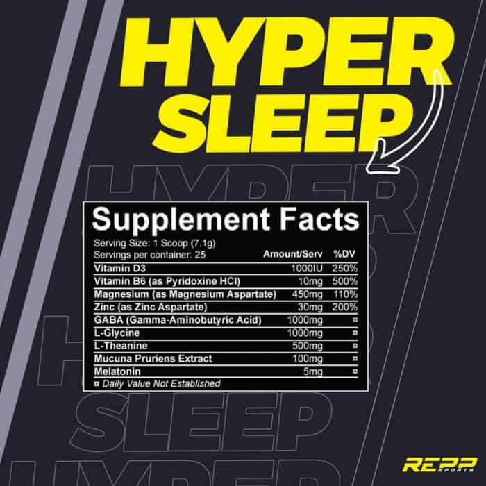 Hyper Sleep By Repp Sports Nutritional Information