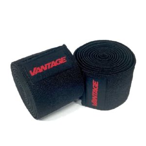 Knee Wraps Joint Support by Vantage Strength Black
