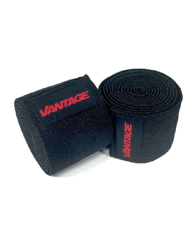 Knee Wraps Joint Support By Vantage Strength Black