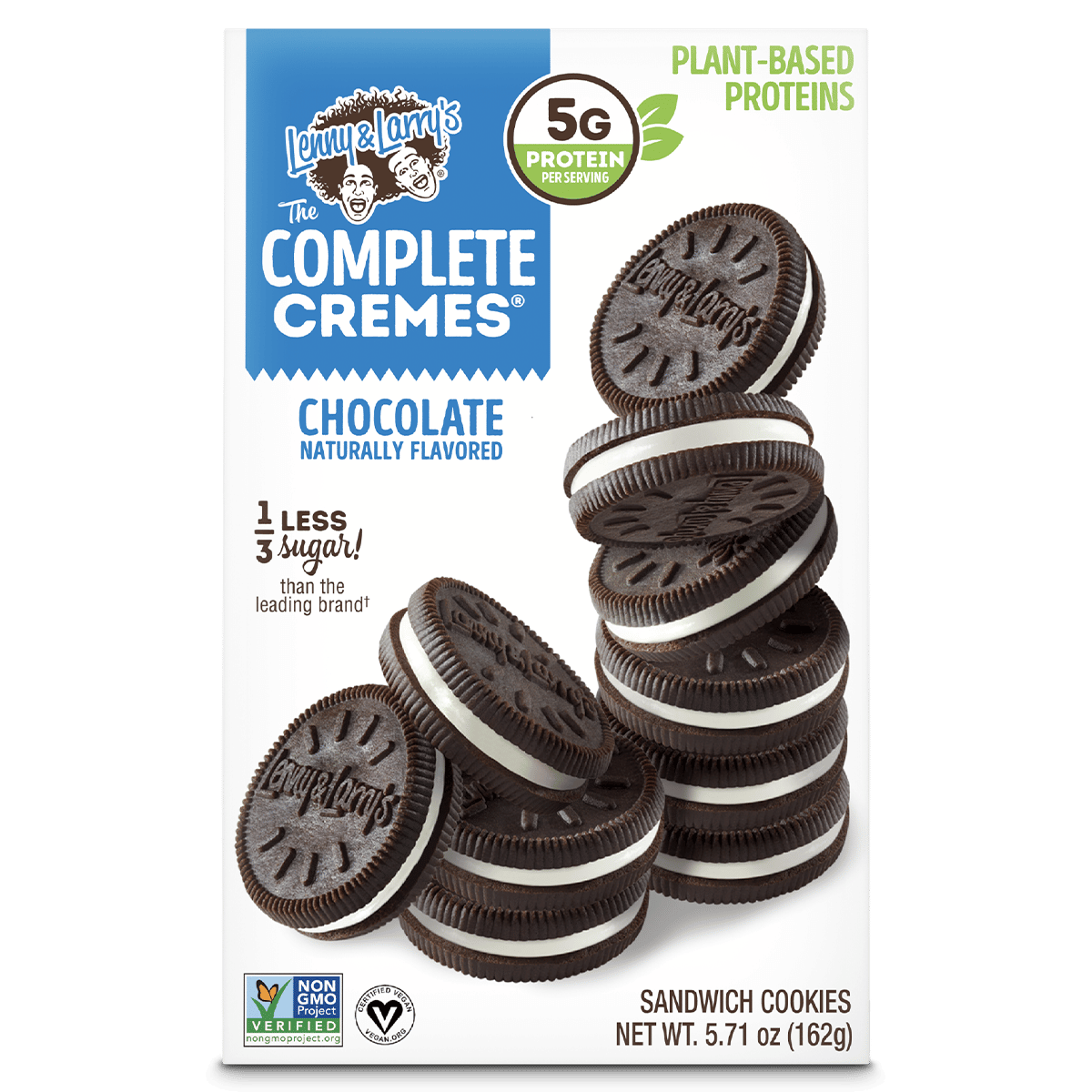 LennyLarrys TheCompleteCremes Chocolate 2 Pack Caddie Front Bodytech Supplements Lenny Larrys Complete Cremes Box of 12 Chocolate