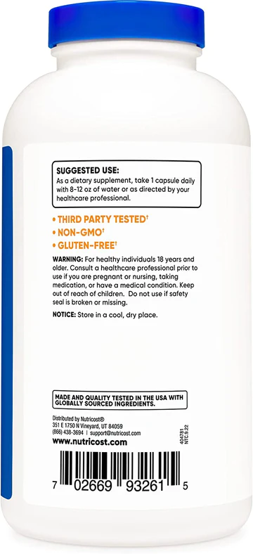 Nutricost L-Arginine_back