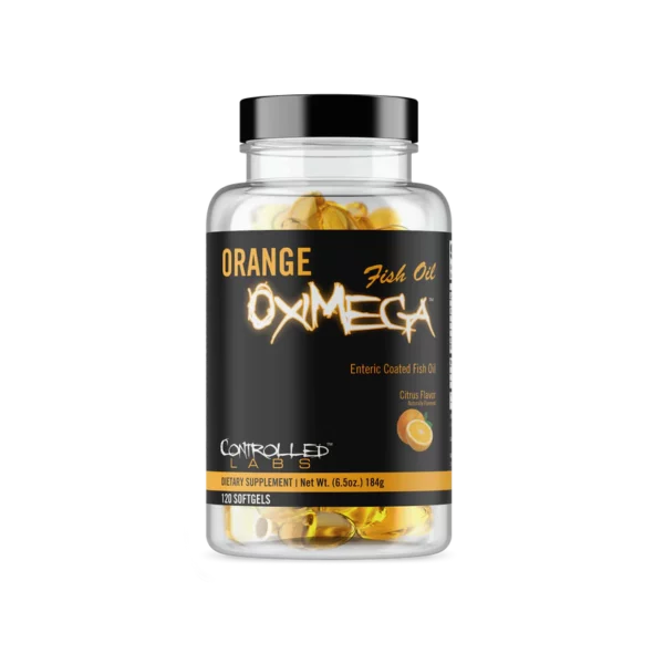 Orange Oximega Fish Oil By Controlled Labs Bottle