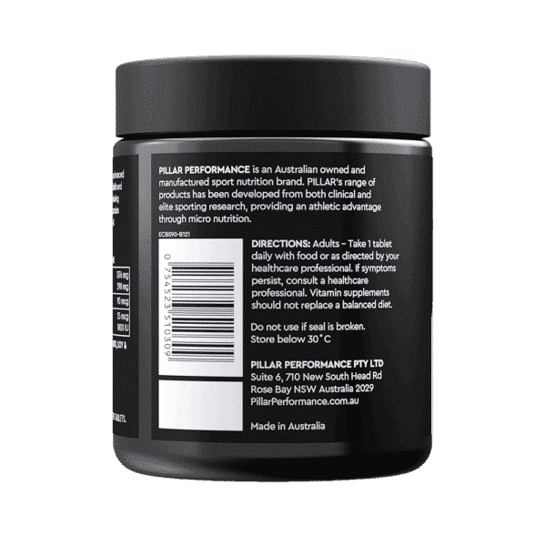 Pillar Elitecalcium 90Caps Side2 | Bodytech Supplements