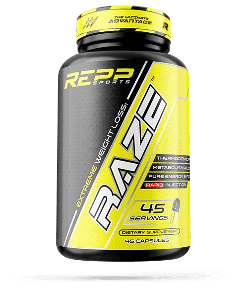 Raze Extreme Thermogenic Capsules By Repp Sports Bottle
