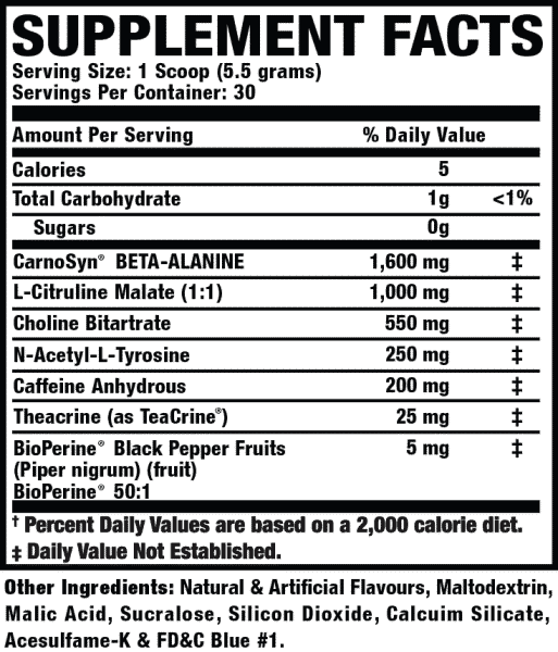 Ronnie Coleman Pre Xs Cotton Candy Supplement Facts 513X600 1 1 1 | Bodytech Supplements