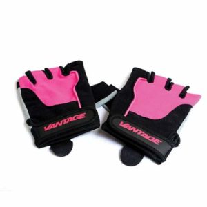 Womens Gym Gloves Pink by Vantage Strength pink