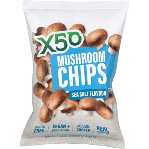 X50 Mushroom Chips Sea Salt 1 | Bodytech Supplements