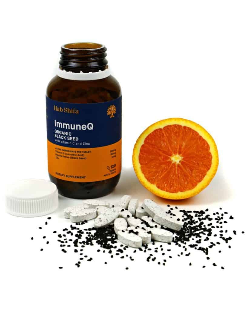 Immuneq Black Seed With Vitamin C And Zinc By Hab Shifa Banner
