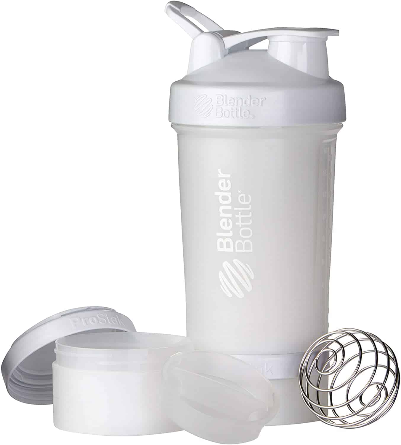 BlenderBottle ProStak 22 Oz Gray Shaker Cup with Flip-Top Lid