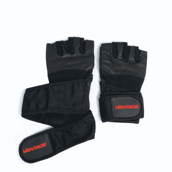 Gym Gloves Support Plus By Vantage Strength Black