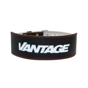 Leather Weight Lifting Belt by Vantage Strength black