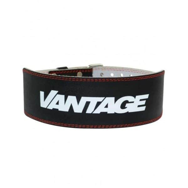 Leather Weight Lifting Belt By Vantage Strength Black